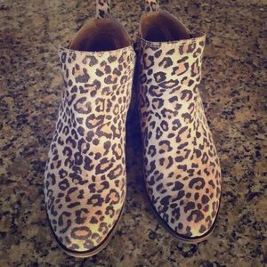 Lucky Brand Basel bootie leopard print